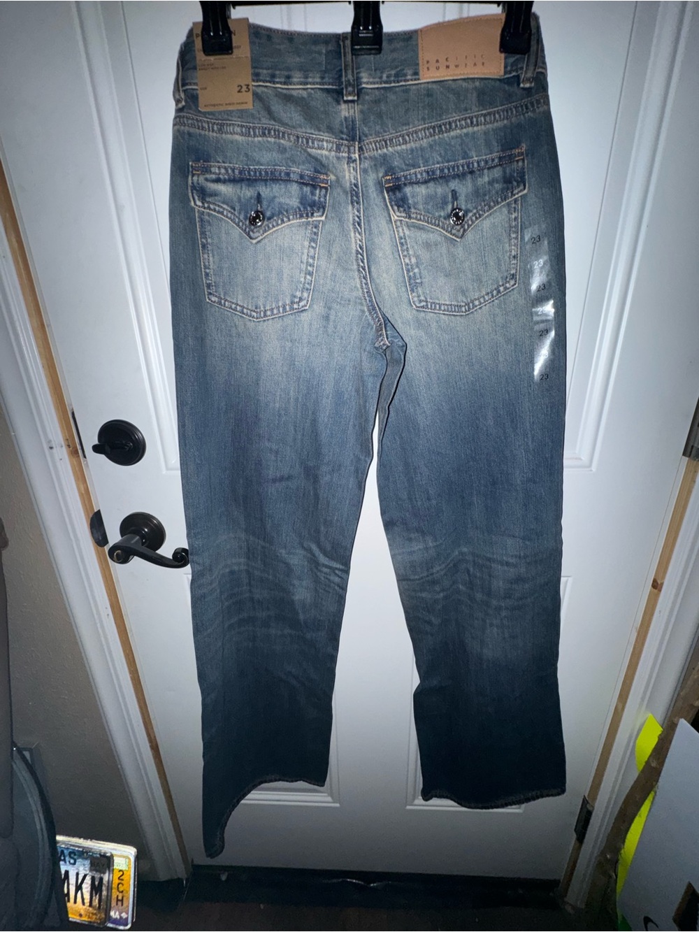 PacSun Men's Faded Blue Relaxed Denim Jeans